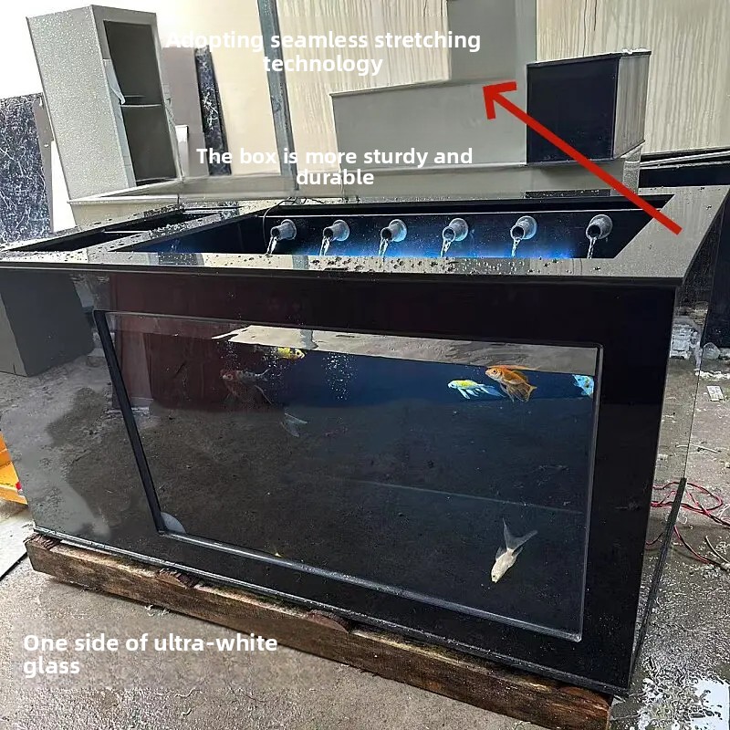 Xl Aquarium Fish - Аквариум XL черный с боковой фильтрацией,