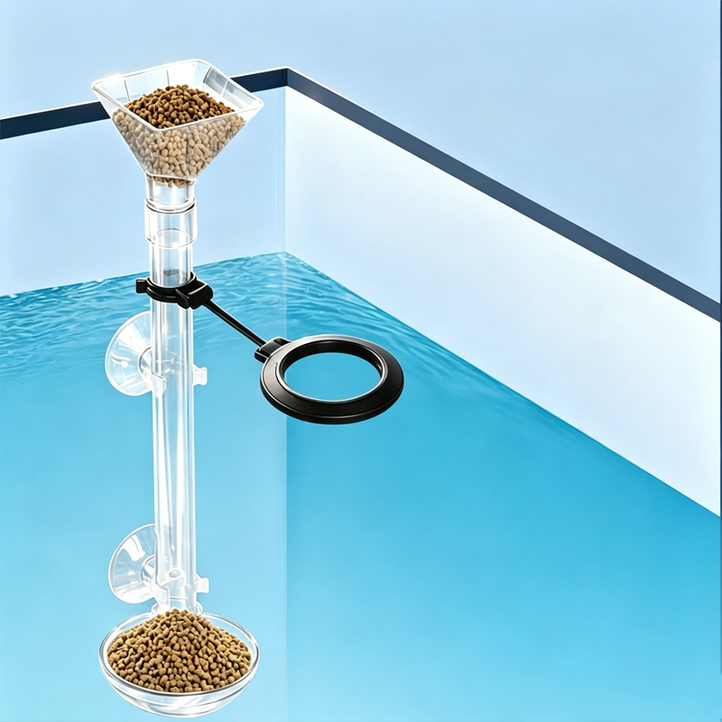 Aquarium Fish Price - Акриловая телескопическая трубка-кормушка для аквариумных рыбок,