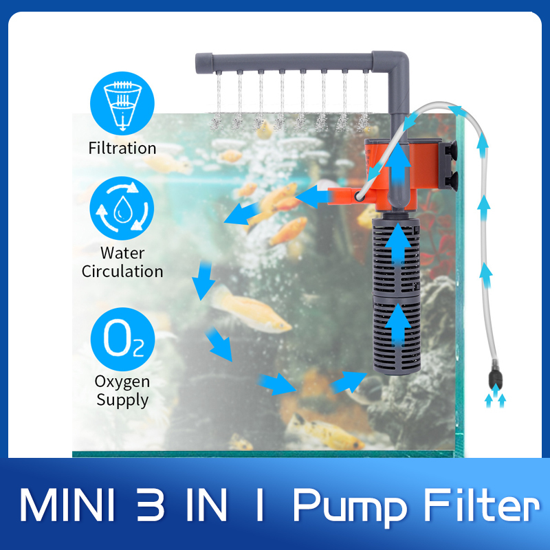 Xl Aquarium Fish - Xilong XL-666/777A Мини-насос кислородного фильтра с