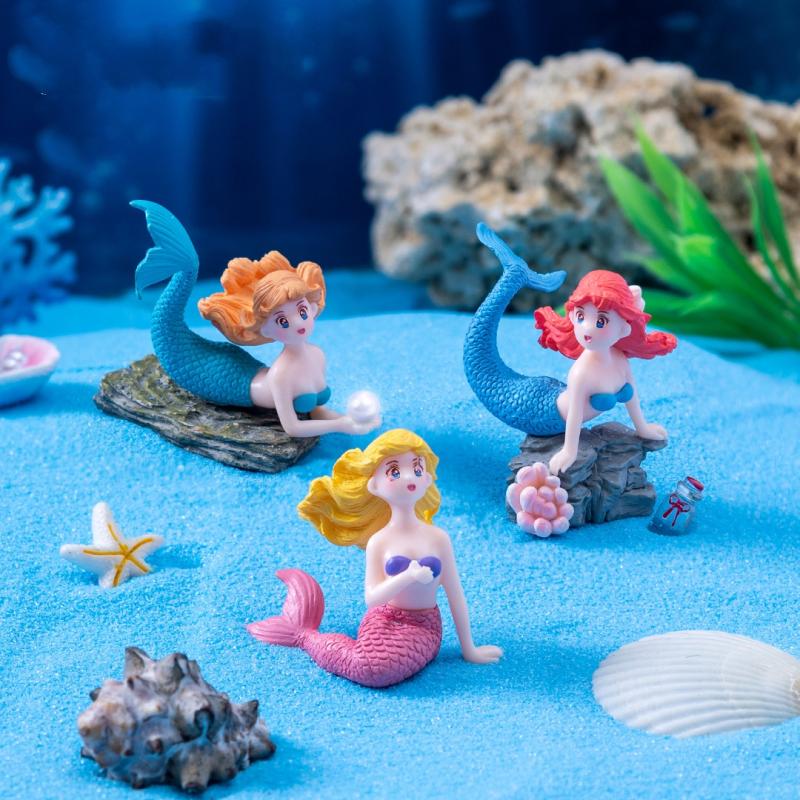 Набор из 4 пластиковых миниатю – обзор и цена Aquarium Fish Cartoon