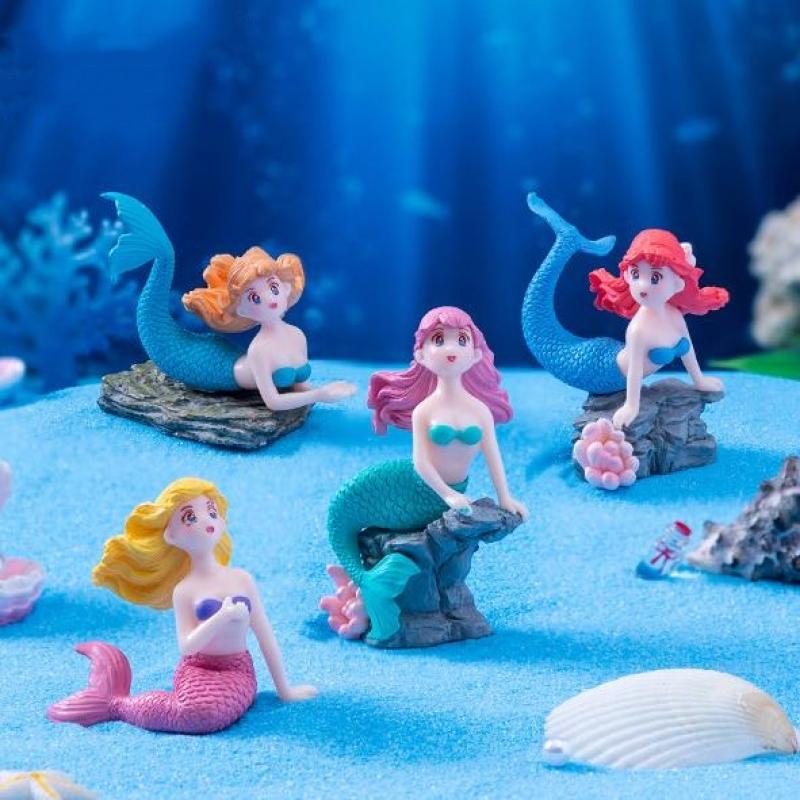 Набор из 4 пластиковых миниатю – обзор и цена Aquarium Fish Cartoon